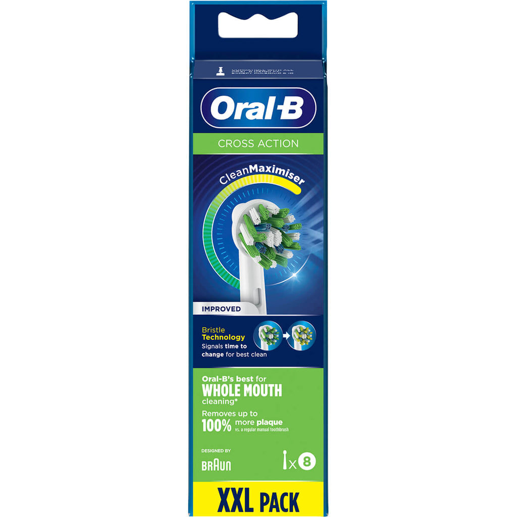Oral-B Cross Action Power Toothbrush Refill Heads (8 Pack)